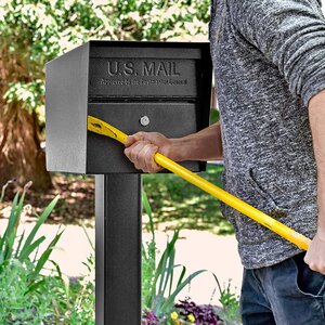 Mail Boss Mail Manager Locking Security Post Mounted Mailbox & Reviews ...