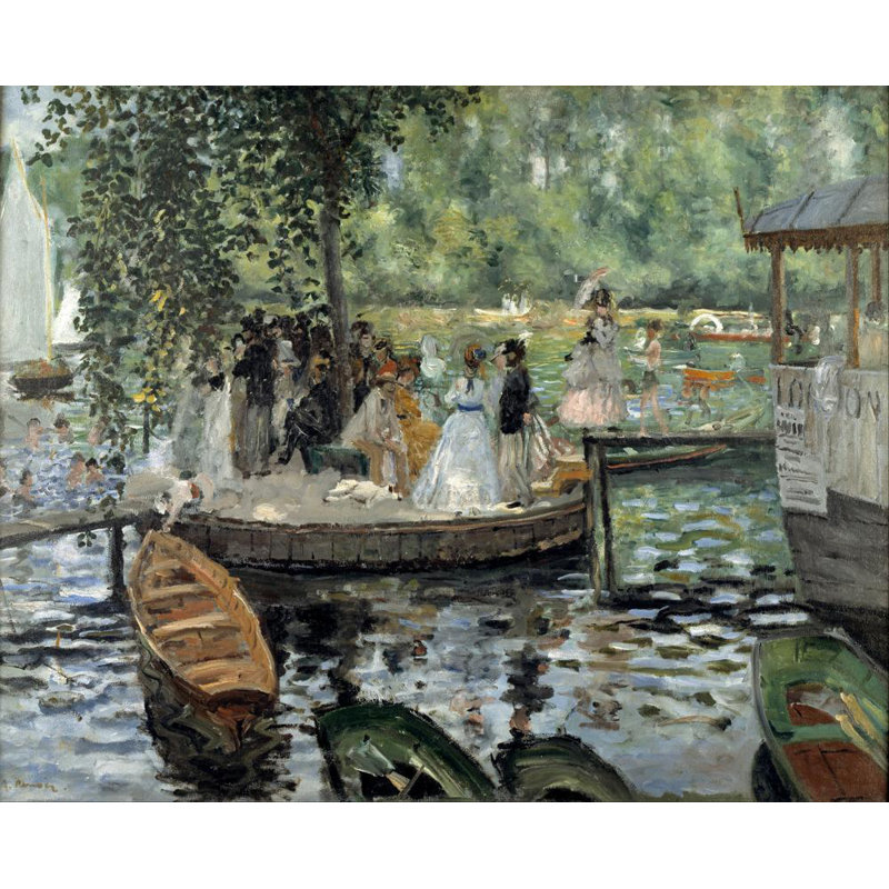 "La Grenouillère" par Pierre-Auguste Renoir - Toile tendue avec châssis