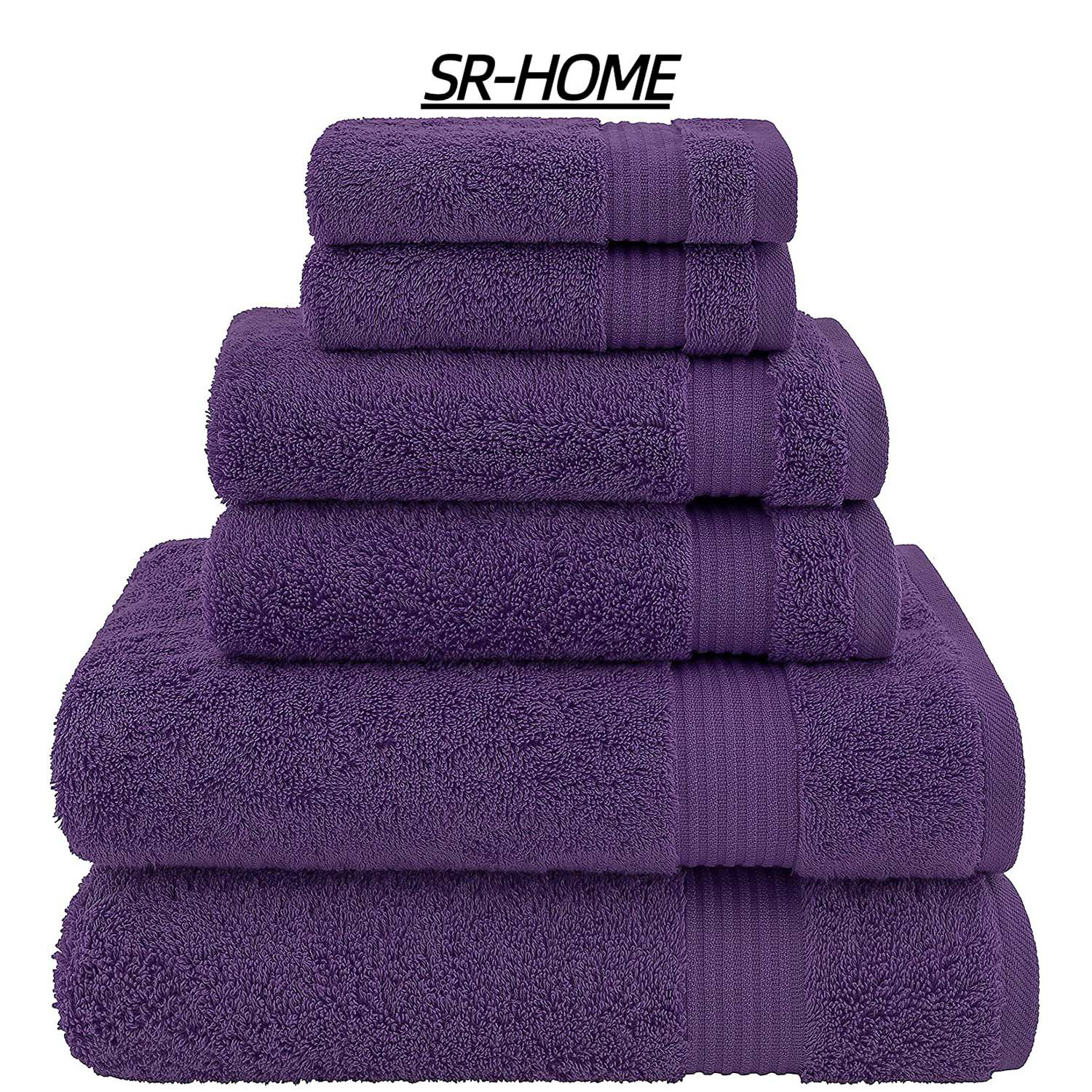 6pc Nurture Sustainable Antimicrobial Towel Set White - Clean Spaces