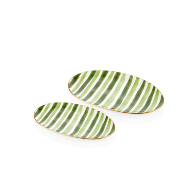Hippolytus 2 Piece Appetizer Plate Set