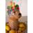  Ceramic Tropical Cheetah Vase 15"H – Multi Color Glazed Decorative Statement Piece