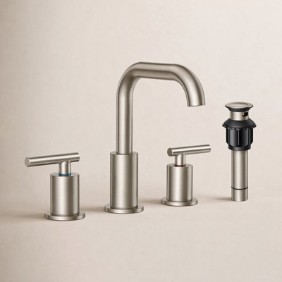 Widespread Bathroom Sink Faucet with Drain
