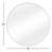 Strophe Round Mirror