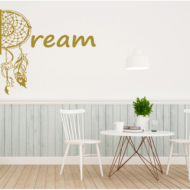 Décalcomanie murale Dreamcatcher, Doré, H 22 po x l 25 po