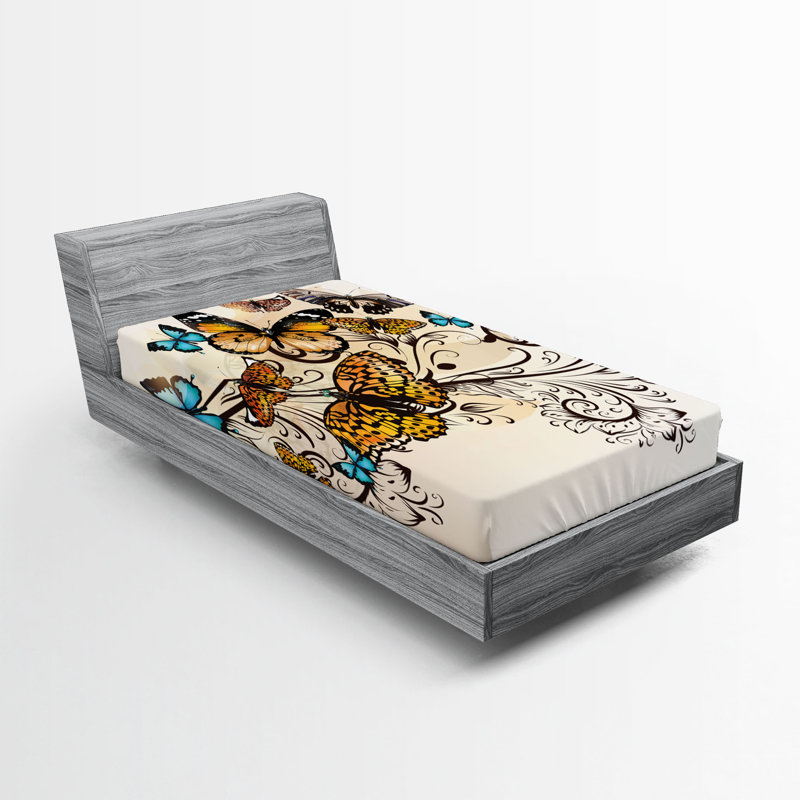 Ensemble de 2 draps-housse Ambesonne, Drap-housse pour lit simple