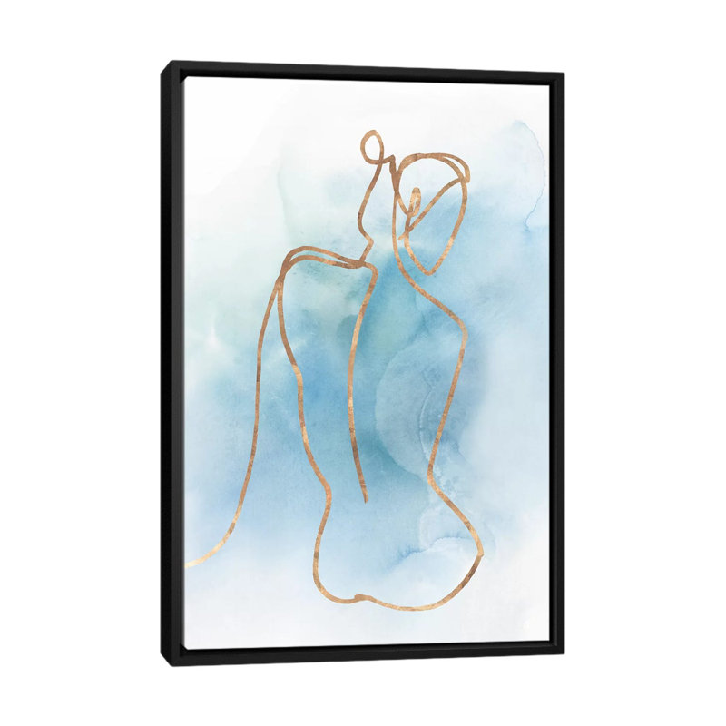 Figurative I par Isabelle Z - impression d'art graphique, Aucun mat, H 26 po x l 18 po x 1,5 po, Toile avec cadre noir