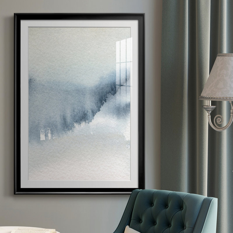 Summer Rain II - peinture encadrée, H 30,5 po x l 42,5 po x P 1,5 po, Noir