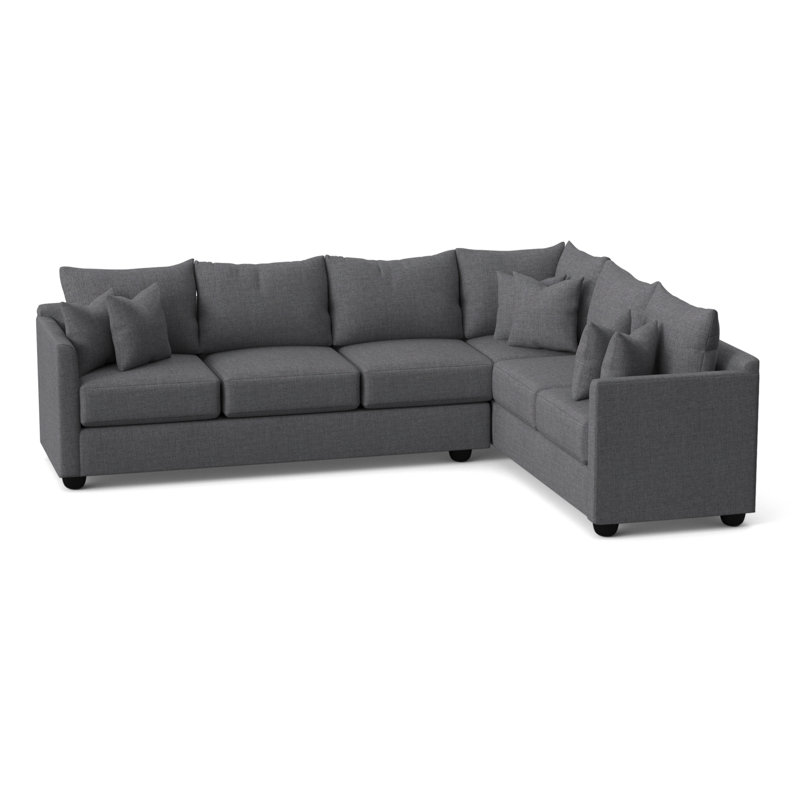 Cecelia Upholstered Sectional, Right Hand Facing, Conversation Capri Basketweave