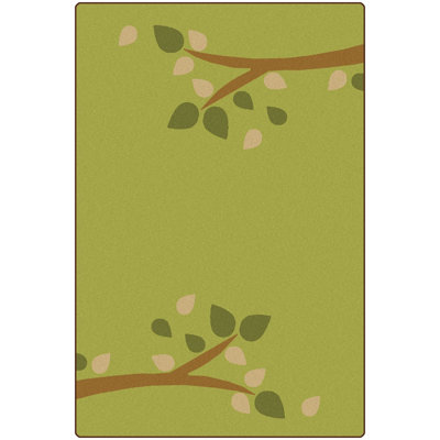 Branching Out KIDSoft Green Area Rug