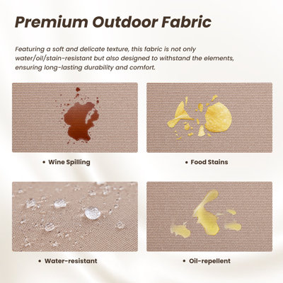 Weather-Resistant Metal Patio Sofa