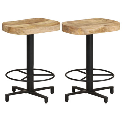 Tabouret de bar Tabouret de bar à hauteur de comptoir pour pub en bois de manguier massif
