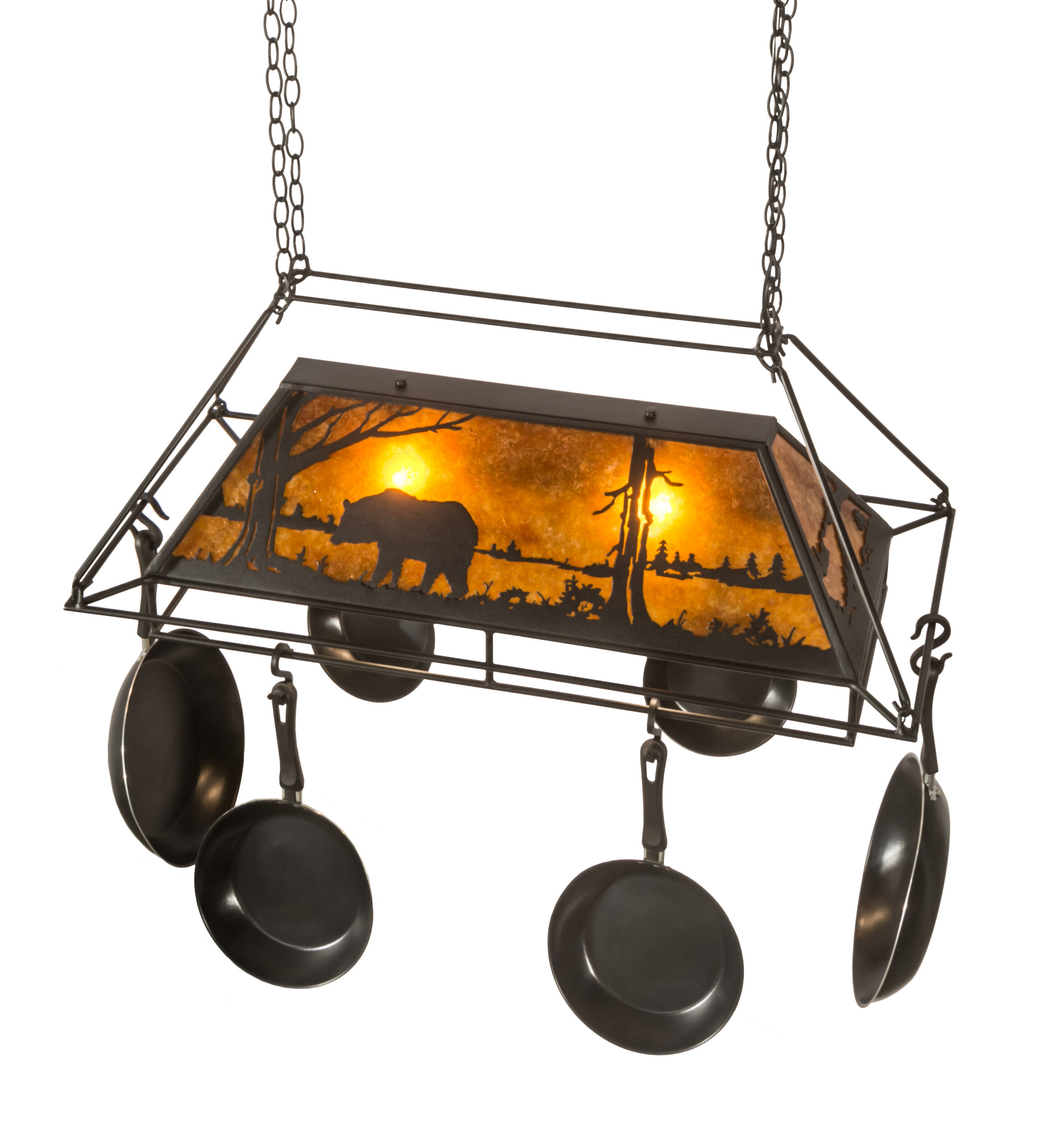 Blu Skillet's Hanging Bar Pot Rack