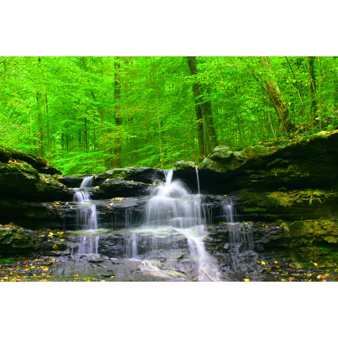 Spring Waterfall von Jello5700 - Kunstdrucke auf Leinwand