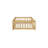 Twin Size Montessori Floor Bed for Kids with Fence & Safety Guardrails, Rubber Wood, Natural