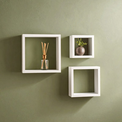 Natalia 3 Piece Square Floating Shelf