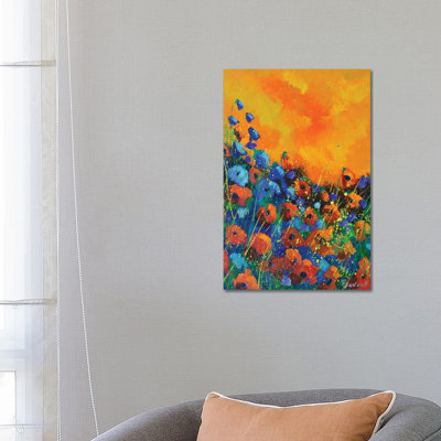 Orange Poppies by Pol Ledent - Painting on Canvas