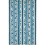 Button Blue Hand Micro Hooked Wool Rug