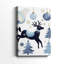 Toile tendue à motif de neige neige-crépuscule Carol-Premium-804936146