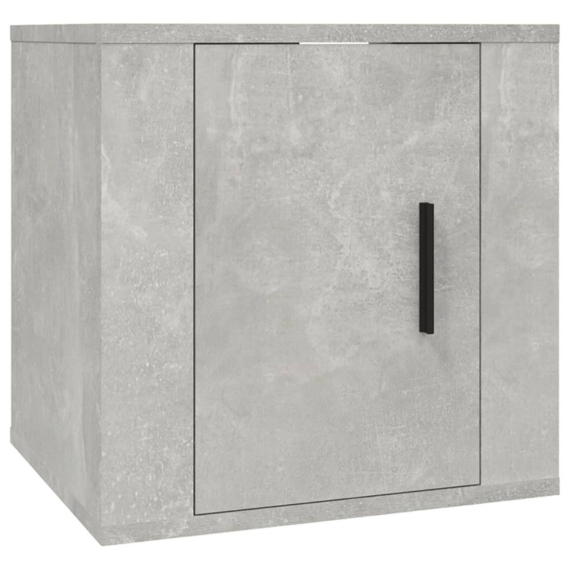 Orose Unfinished TV Stand for TVs up to 28" with Fireplace Included, Concrete Grey