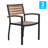Premium All-Weather Wicker Outdoor Stacking Dining Armchair