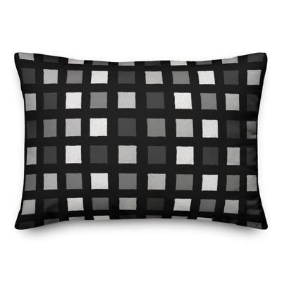 Plaid Outdoor Reversible Throw Pillow