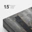 «Moody Gold Grey Dark City Buildings», œuvre d'art sur toile encadrée-107907842-107907847