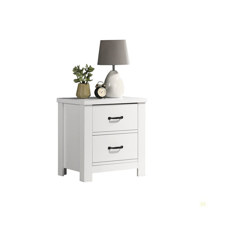 Table de chevet 2 tiroirs 21,5 po