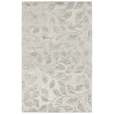 Soho 179 Hand Tufted Viscose/Wool Floral Indoor Use Only Rug in Green