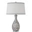 Lampe de table en verre gris et blanc 30 po Ragno