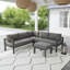 Greyson Metal 5 - Person Sectional with Ottoman