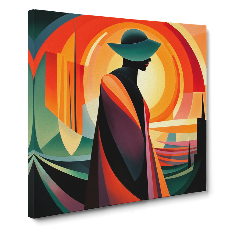 Sunset Expressionism No.1 - No Frame Print, 35cm H x 35cm W x 3cm D