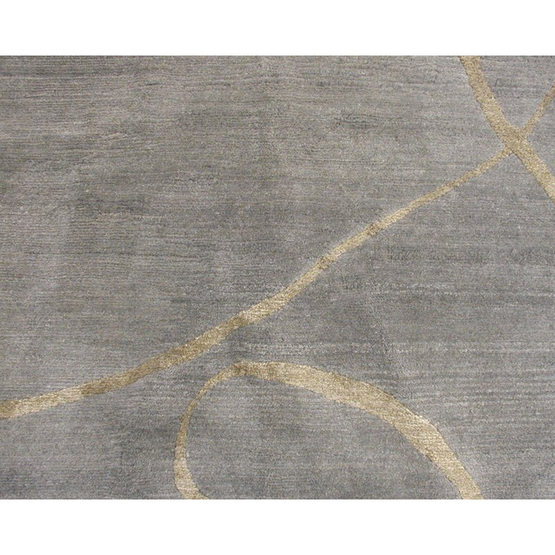 Waltz Abstract Area Rug in Blue/Neutral
