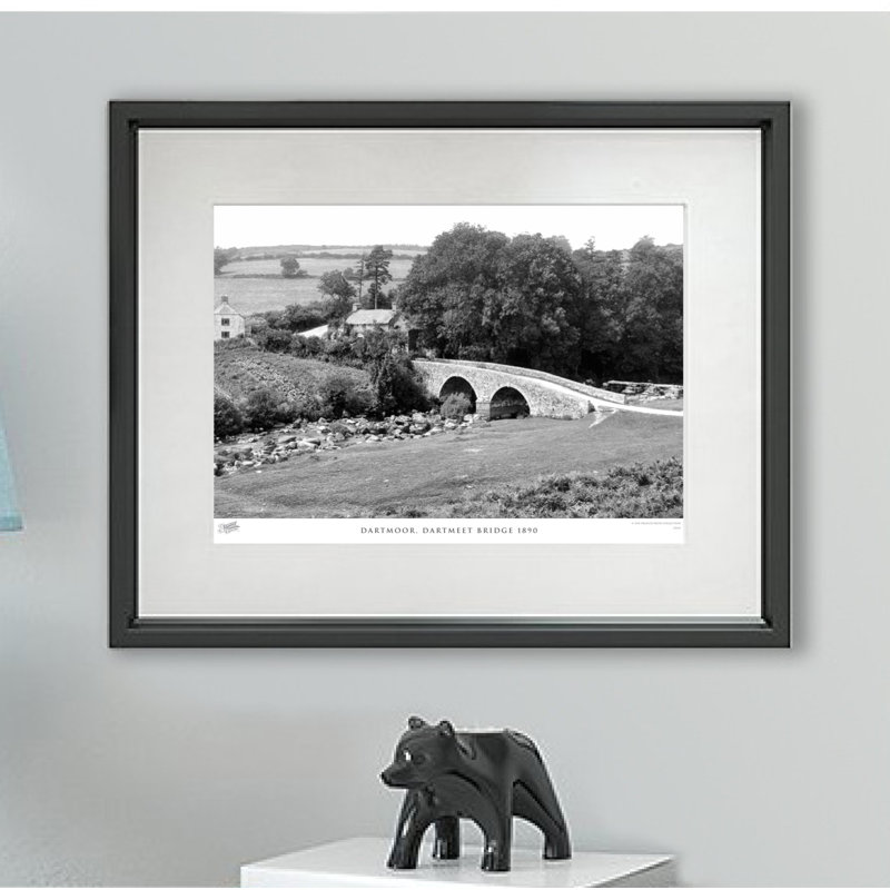 Dartmoor, Dartmeet Bridge 1890 - Single Picture Frame Print, 28cm H x 36cm W x 2.3cm D