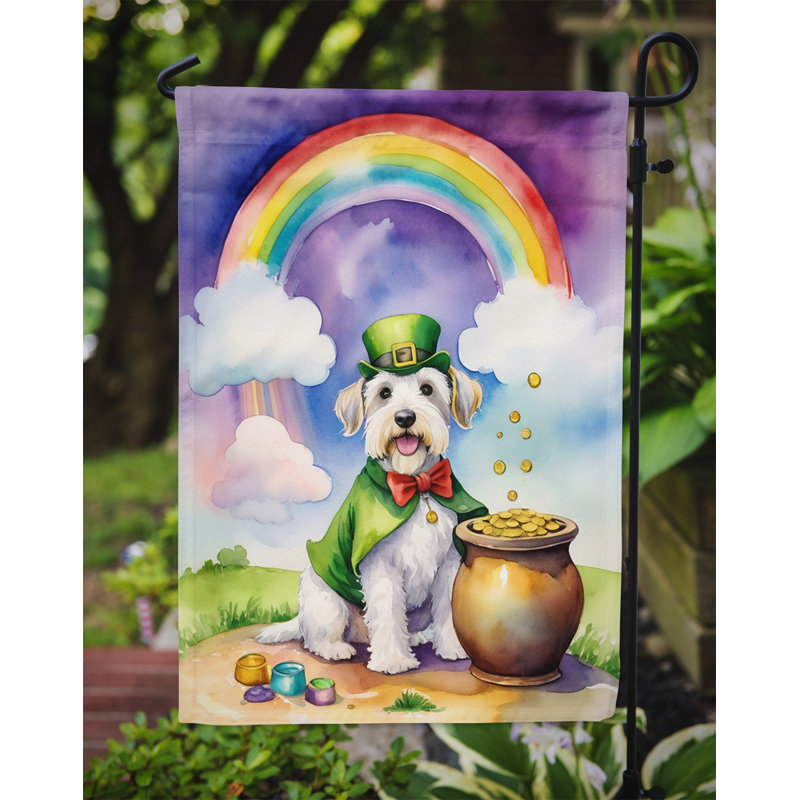 Drapeau de jardin double face en polyester H 15,5 po x l 11,25 po St Patrick's Day