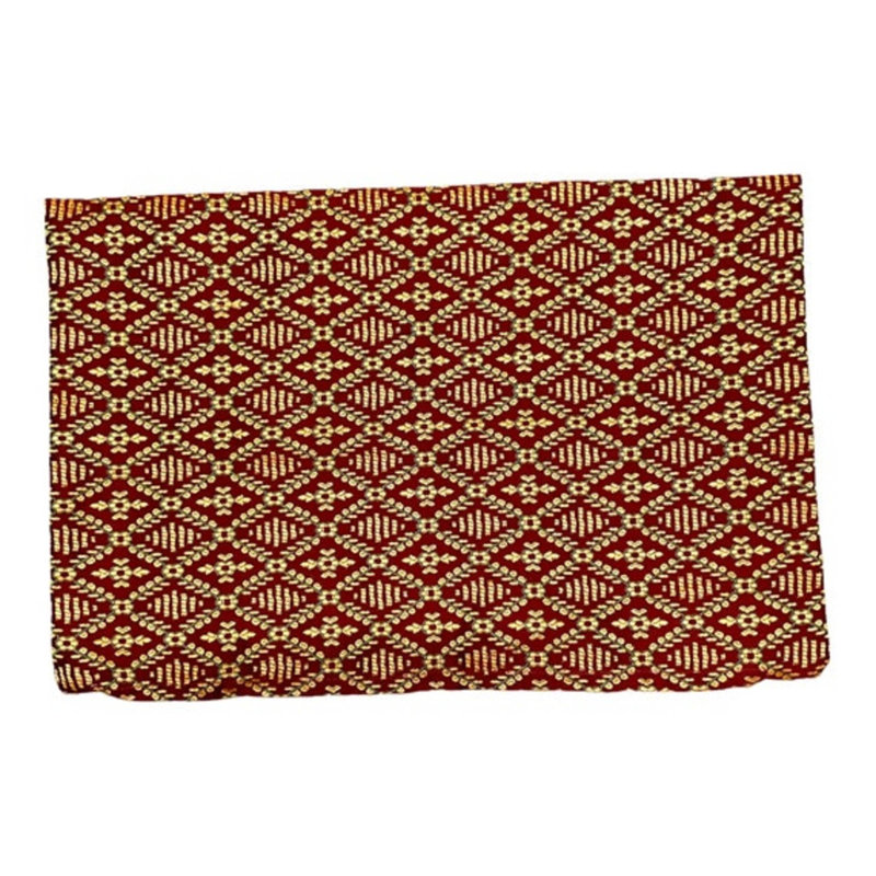 Parsonsburg Indoor / Outdoor Rectangular Lumbar Cushion Cover, Burgundy, Geometric
