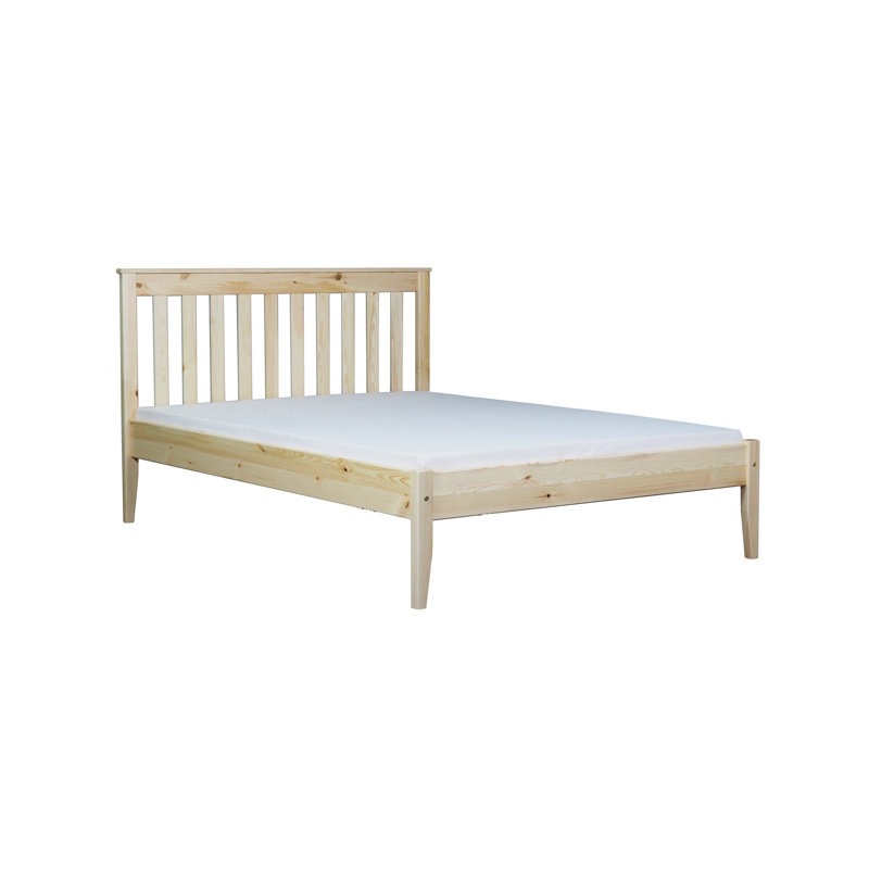 Feliciano Solid Wood Bed, Natural, European Single (90 x 200cm)