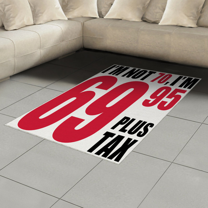 Birthday High Density Long Fiber Poly Threads Decorative Area Rug Carpet, Rectangle 4' x 5'8"