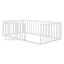 Floor Bed Frame With Fence And Door