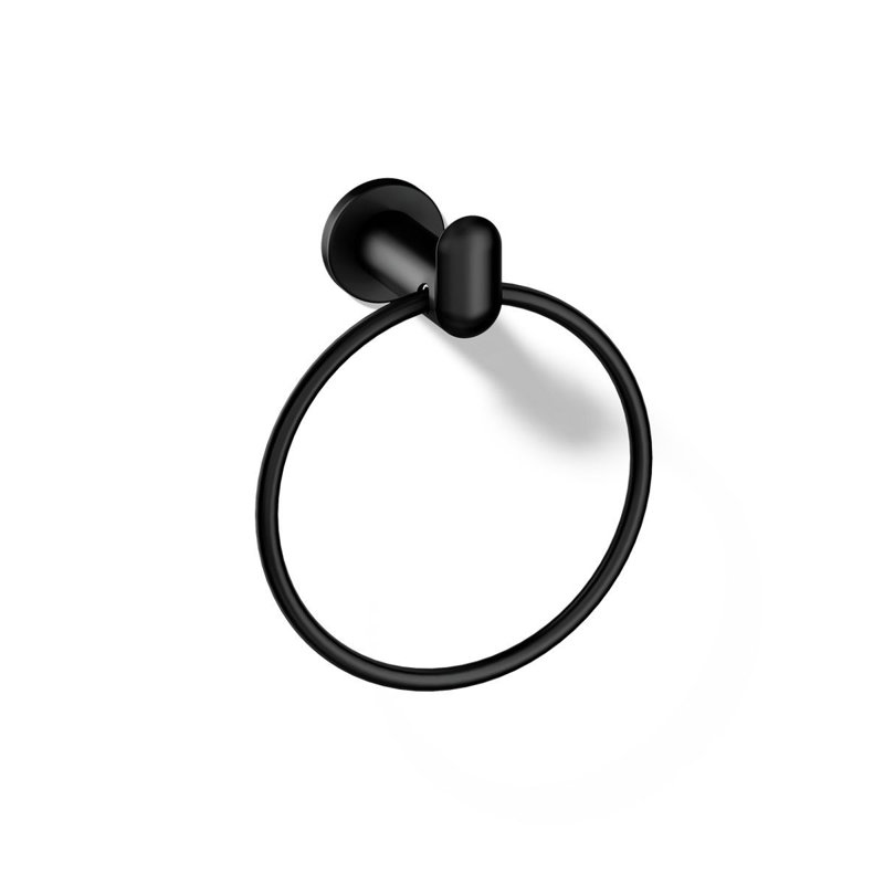 Kumin Towel Ring, Matte Black