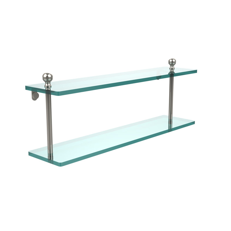 Morosini 2 Piece Tiered Shelf, Polished Nickel