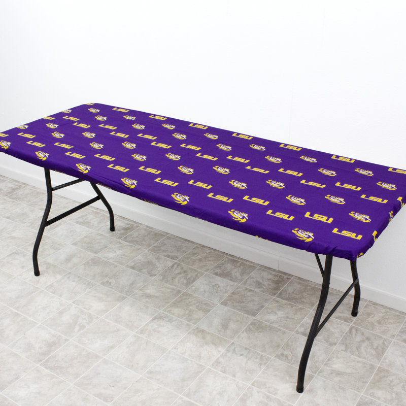 NCAA Outdoor Patio Table Cover, 72" W x 30" D, LSU Tigers