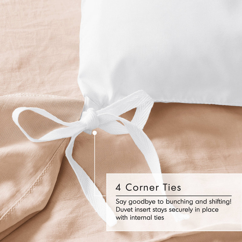 Porter Textured Duvet Cover Bedding Set, King Duvet Cover + 2 King Shams, Blush