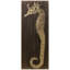 « hippocampe b », impression sur bois