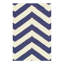 Tapis de zone noué la bleu 5 pi x 8 po one-of-kind Parkside