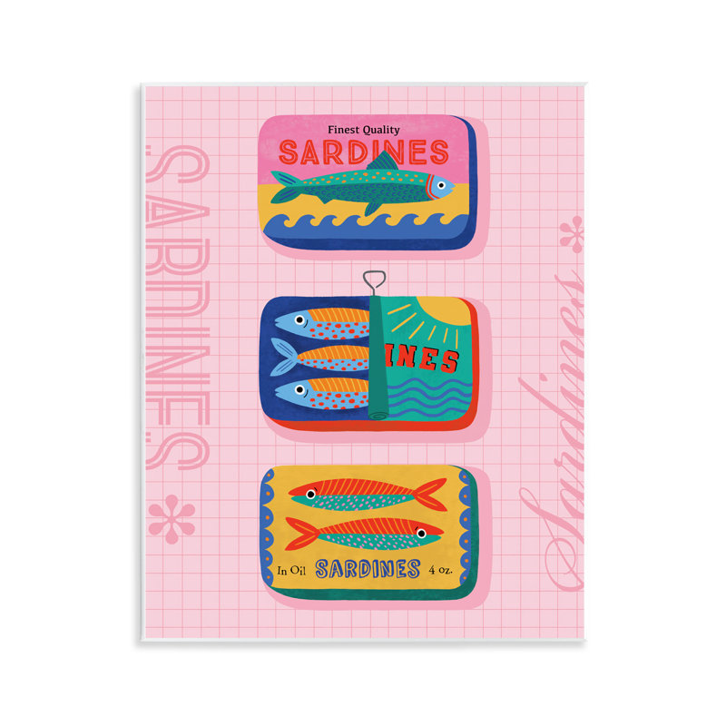 Art lumineux sur plaque de sardines lumineuses par Nina Seven