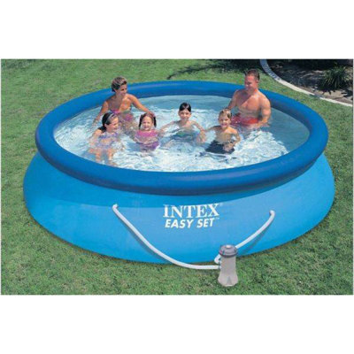 Piscine facile à installer 12 pi x 30 po Intex avec pompe de 530 GPH et cartouche filtrante (paquet de 2)
