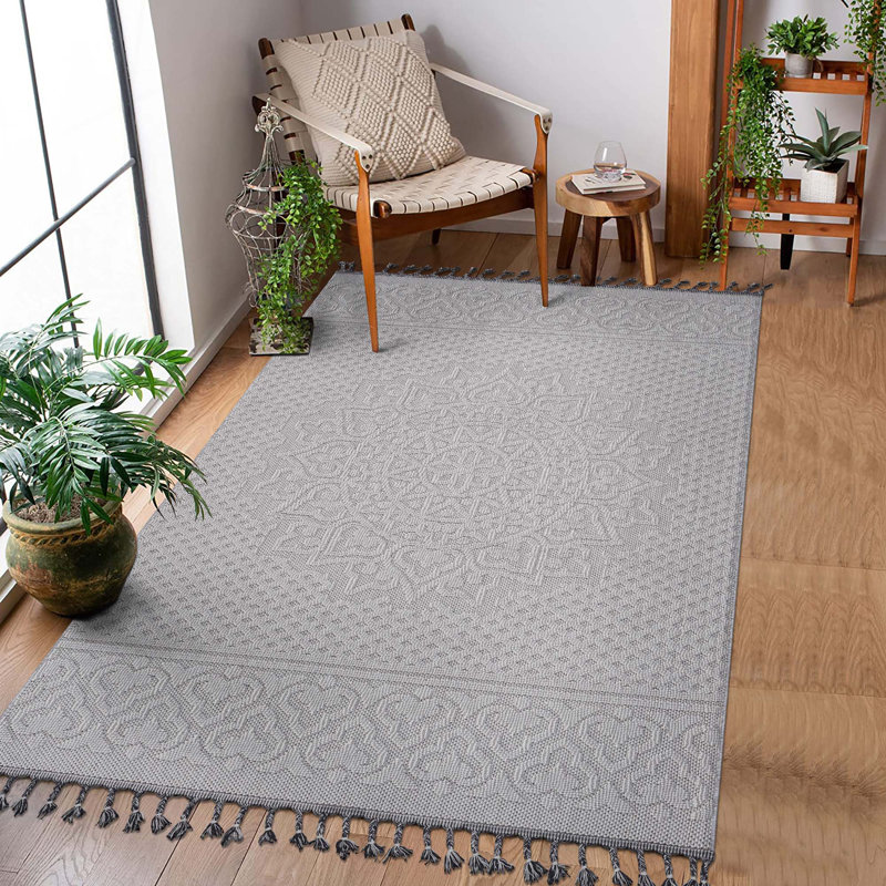 Tapis intérieur / extérieur Collection Medallion, Rectangle 4 pi x 6 pi 2 po