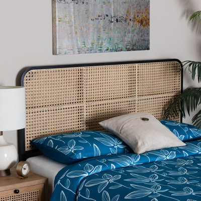Gastelum Bayur Solid Wood and Natural Bamboo Headboard