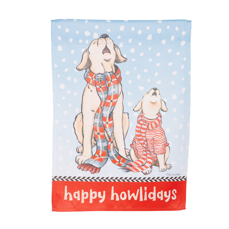 Drapeau de jardin Winter Pups