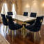 6 -Person Marble Dining Set-1891613510